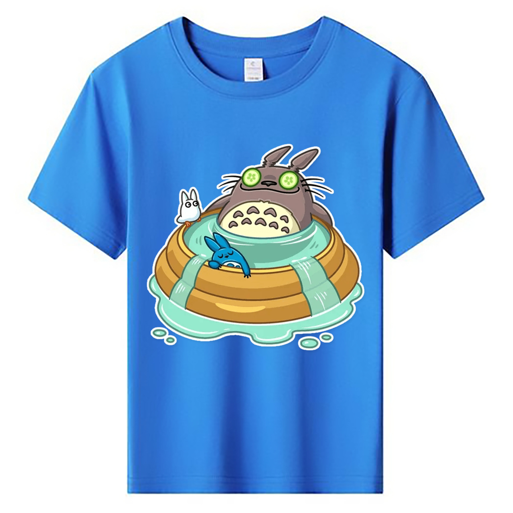 （画像用） となりのトトロ 草壁メイ 草壁サツキ My Neighbor Totoro Satsuki Kusakabe Mei Kusakabe 綿100％キッズTシャツ（フロントプリント）